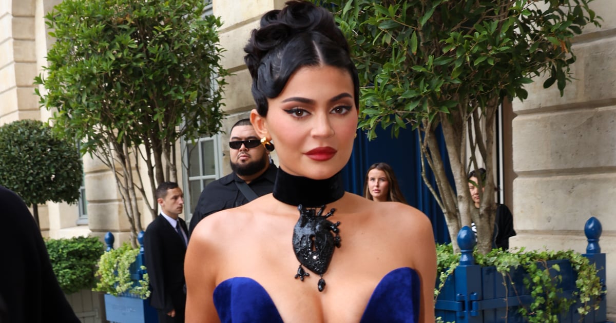 Kylie Jenner’s Cone-Bra Gown Plunges Down to Her Waistline