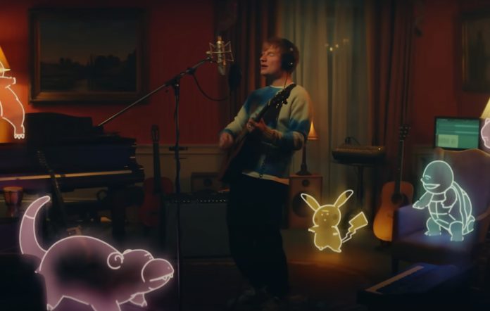 Ed Sheeran Meets Pokémon Army In His ‘Celestial’ Dreamland