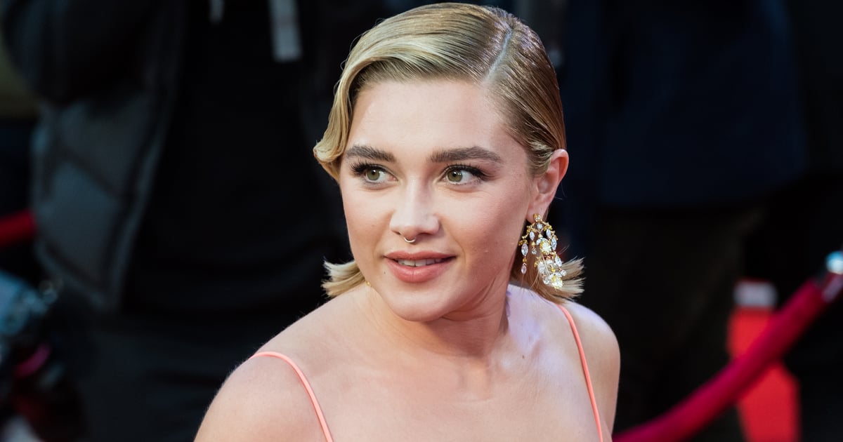 Florence Pugh’s Bustier Crop Top Is a Surprising Departure From Her Sheer Gowns