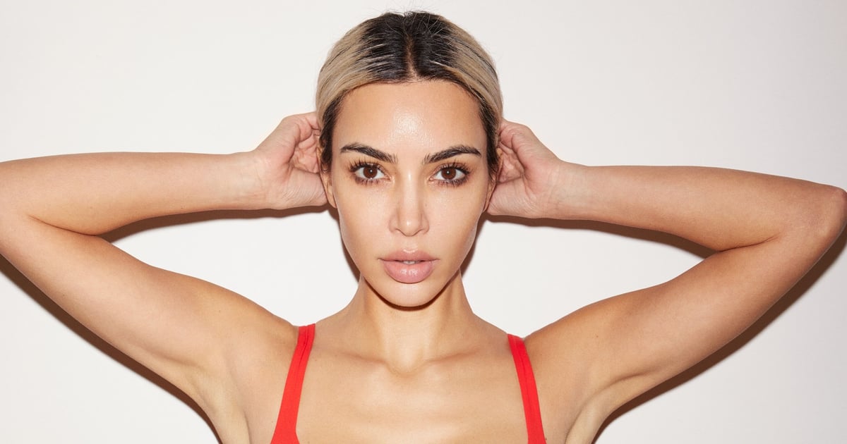 Kim Kardashian Glows in a Red Thong Bodysuit For an Instagram Photo Shoot
