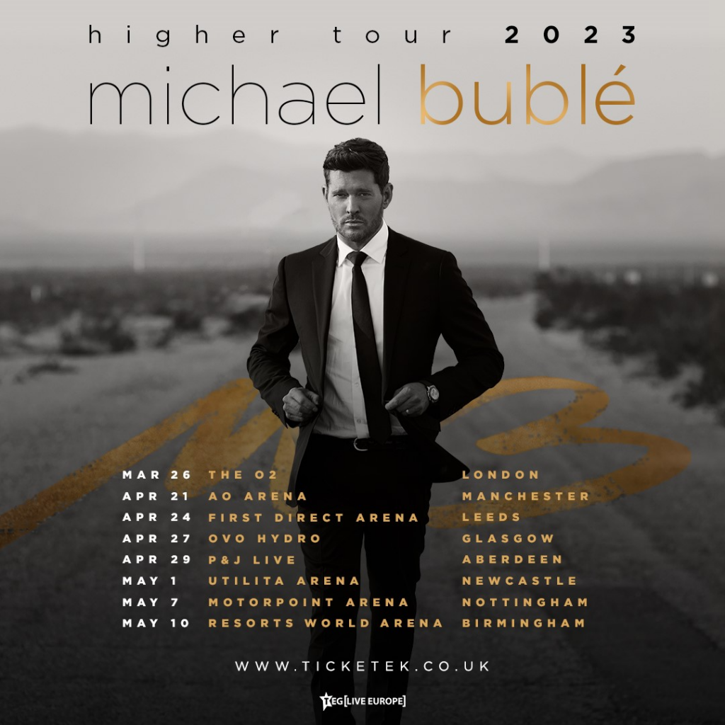 Michael Bublé Announces 2023 UK Arena Tour