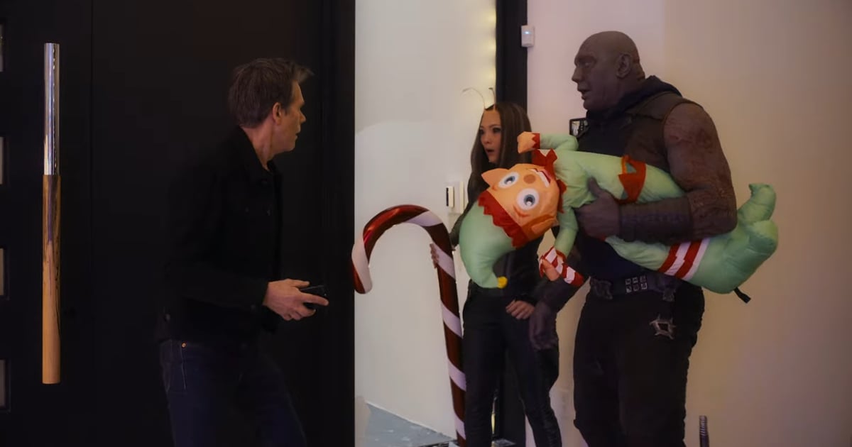 The Guardians of the Galaxy Kidnap Kevin Bacon in the Trailer For Their Christmas Special