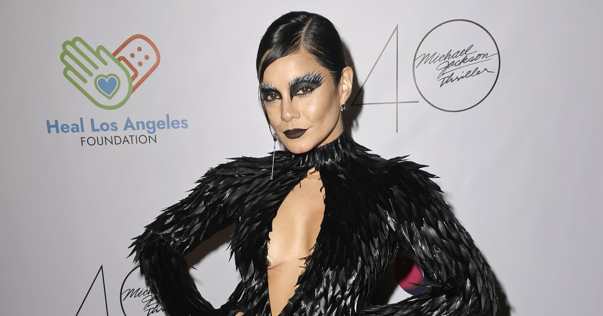 Vanessa Hudgens’s Dramatic Gown Has a Chest Cutout and a Thigh-High Slit