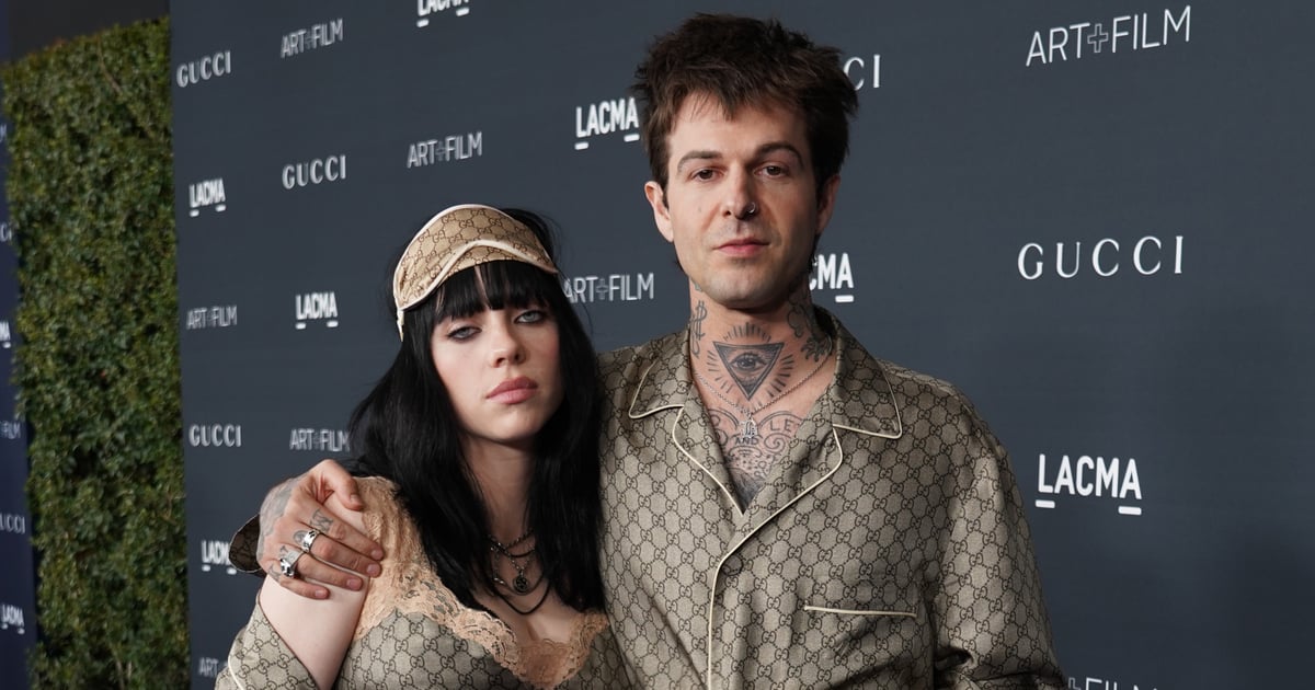 Billie Eilish Wears a Double-Slit Lace Gown on the Red Carpet With Jesse Rutherford