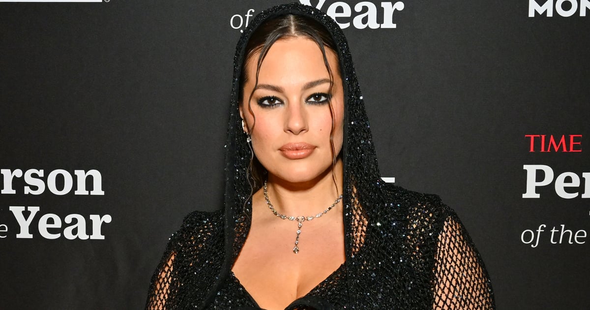 Ashley Graham Steps Out For Date Night in a Completely Sheer Hooded Dress