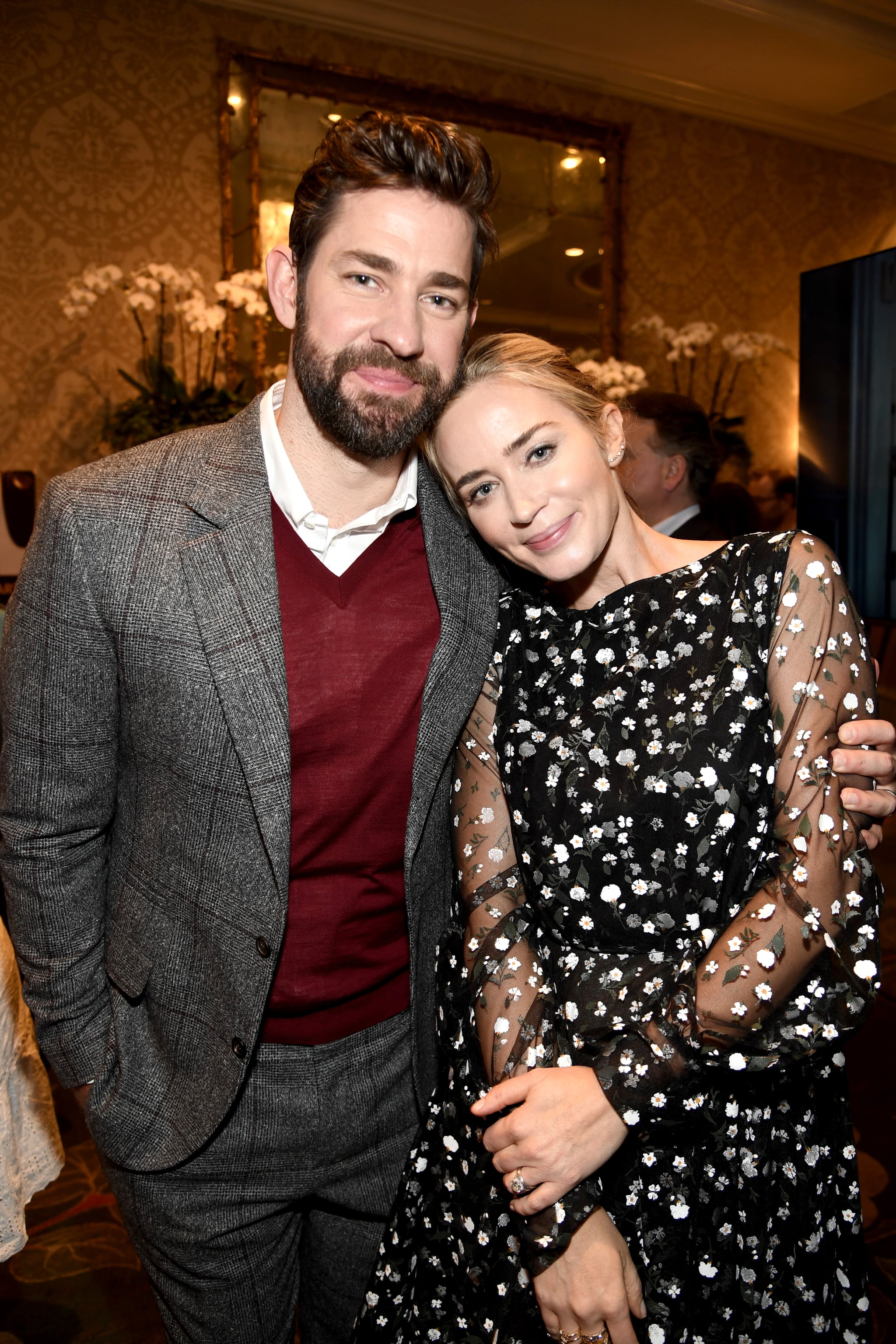 LOS ANGELES, CA - JANUARY 05: John Krasinski (L) and Emily Blunt attend The BAFTA Los Angeles Tea Party at Four Seasons Hotel Los Angeles at Beverly Hills on January 5, 2019 in Los Angeles, California. (Photo by Frazer Harrison/BAFTA LA/Getty Images for BAFTA LA)