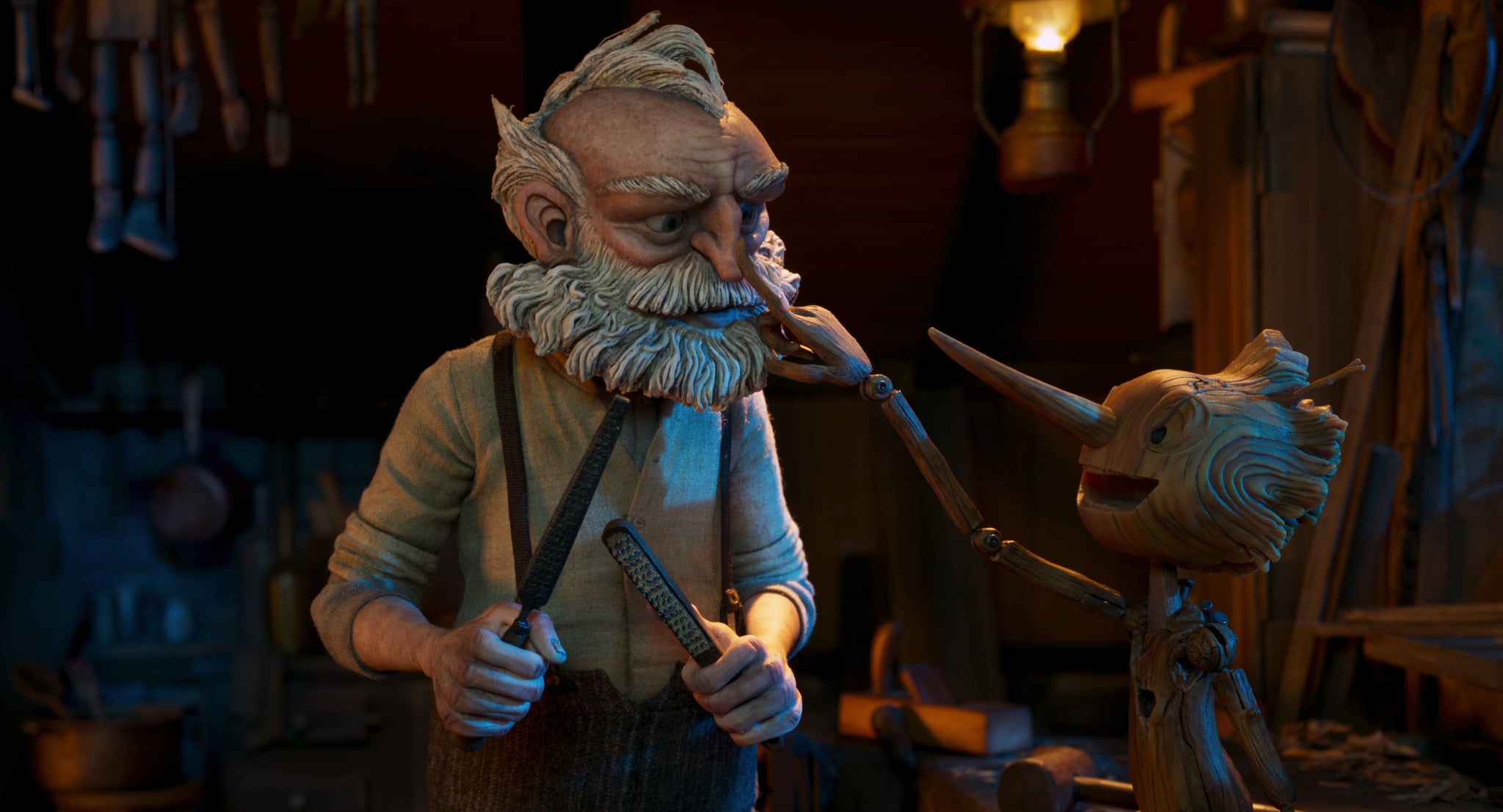 Guillermo del Toro’s “Pinocchio” Is All About Fathers and Sons