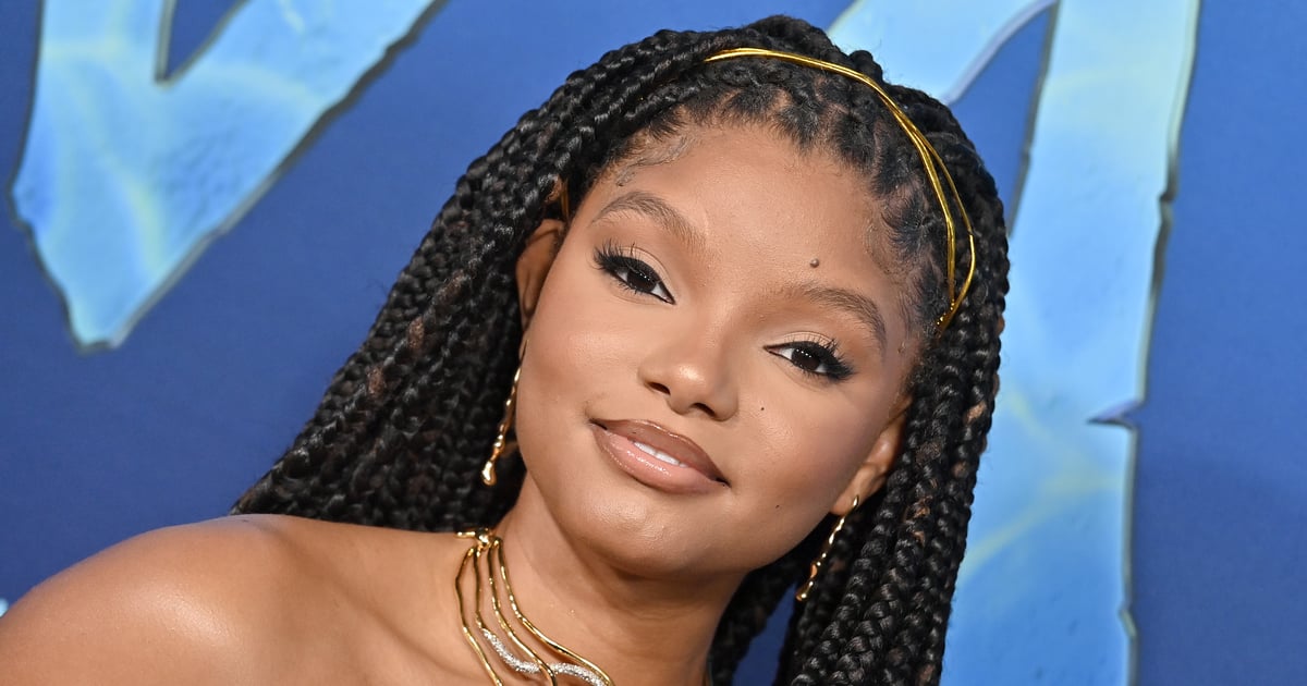 Halle Bailey Pairs Chrome Egyptian-Inspired Bustier With Low-Rise Trousers